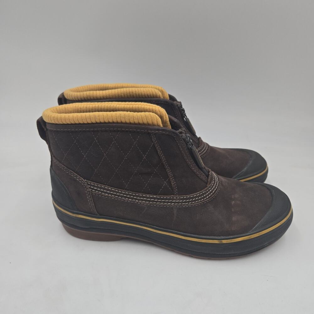 Clarks Muckers Outdoor Boots Women's 7 M Brown Leather Waterproof Duck Rain